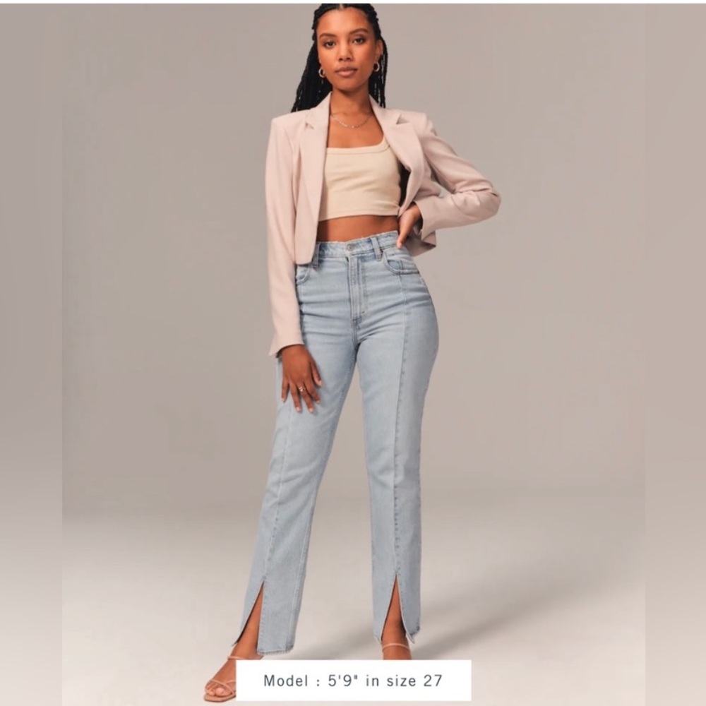 Abercrombie Ultra High Rise 90s Straight Jean